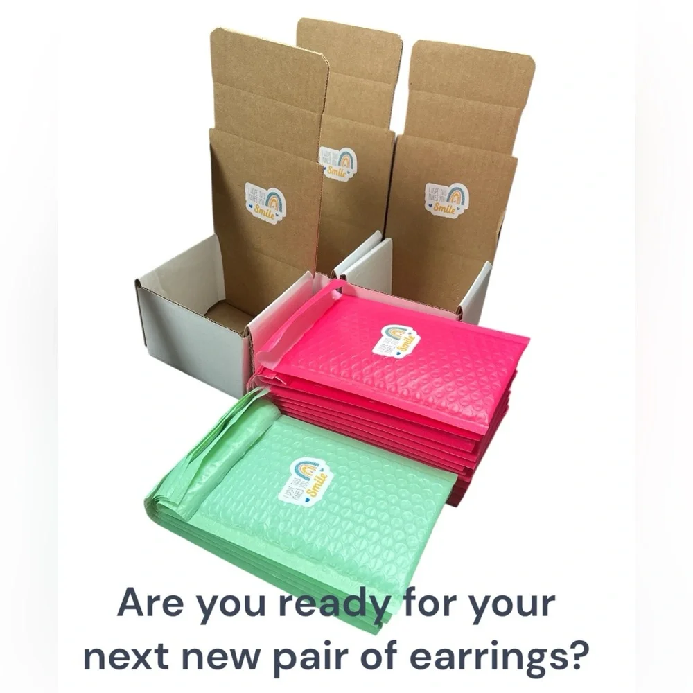 Stainless Steel Snail Stud Earrings - Picture 3 of 3